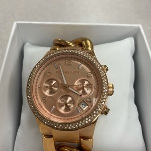 Michael kors rose gold toned watch